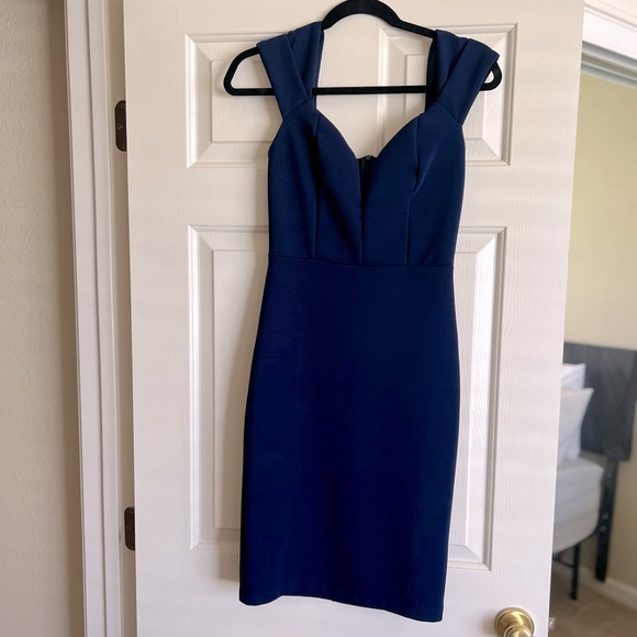 Lulu’s ‘Happy to Be Here’ Navy Blue Bodycon Dress - Picture 5 of 9